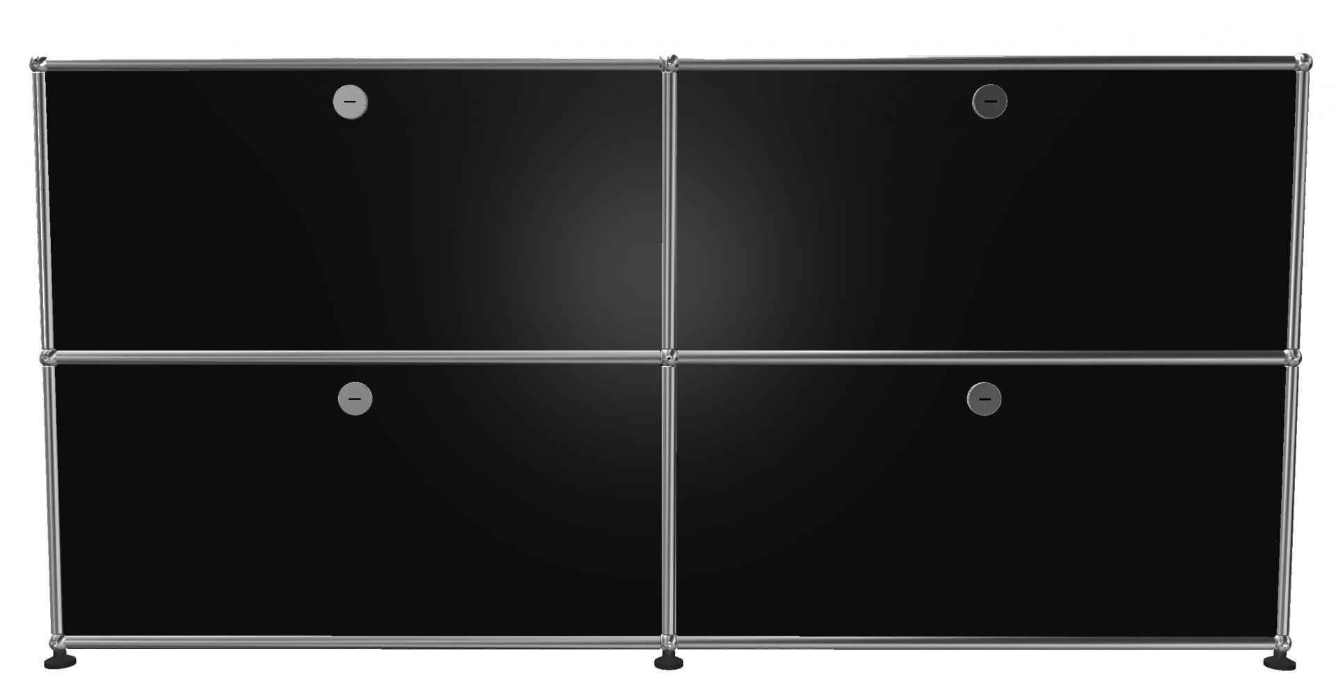 USM Haller Sideboard 4 Flaps Graphite black - FAST DELIVERY
